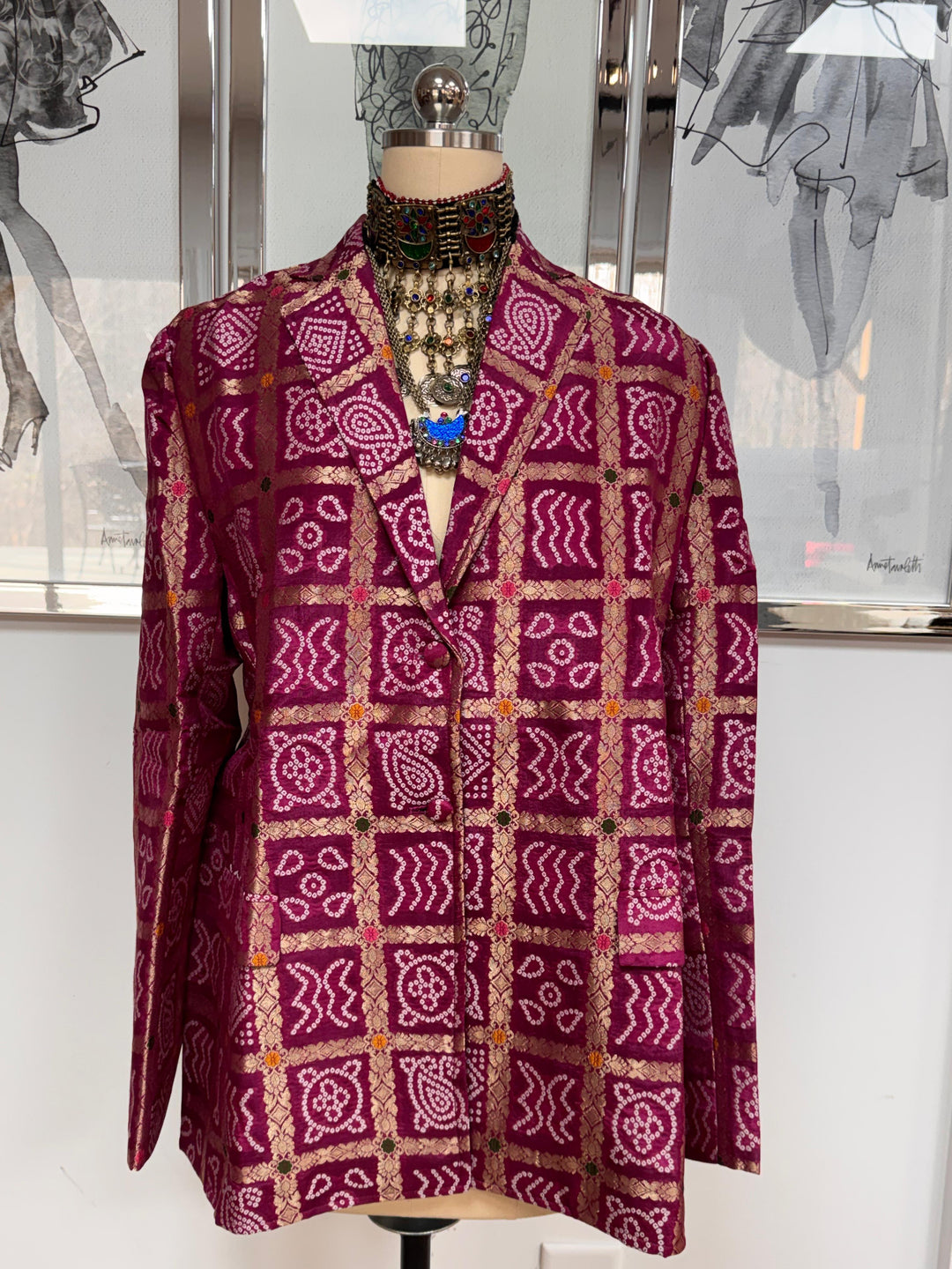 Short Gharchola Blazer