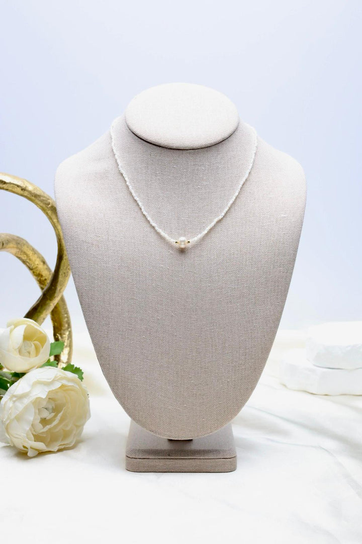 Dainty Collection: 18k GP Freshwater Pearl Necklace [13570]