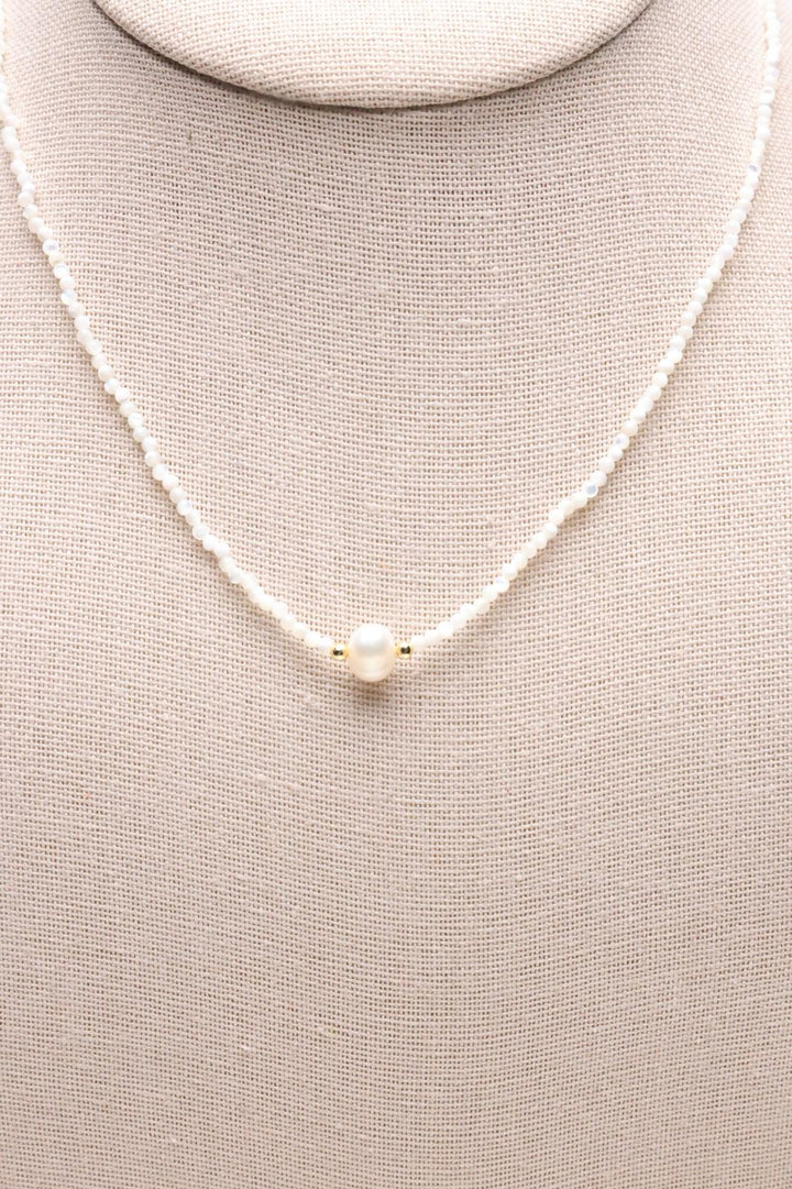 Dainty Collection: 18k GP Freshwater Pearl Necklace [13570]