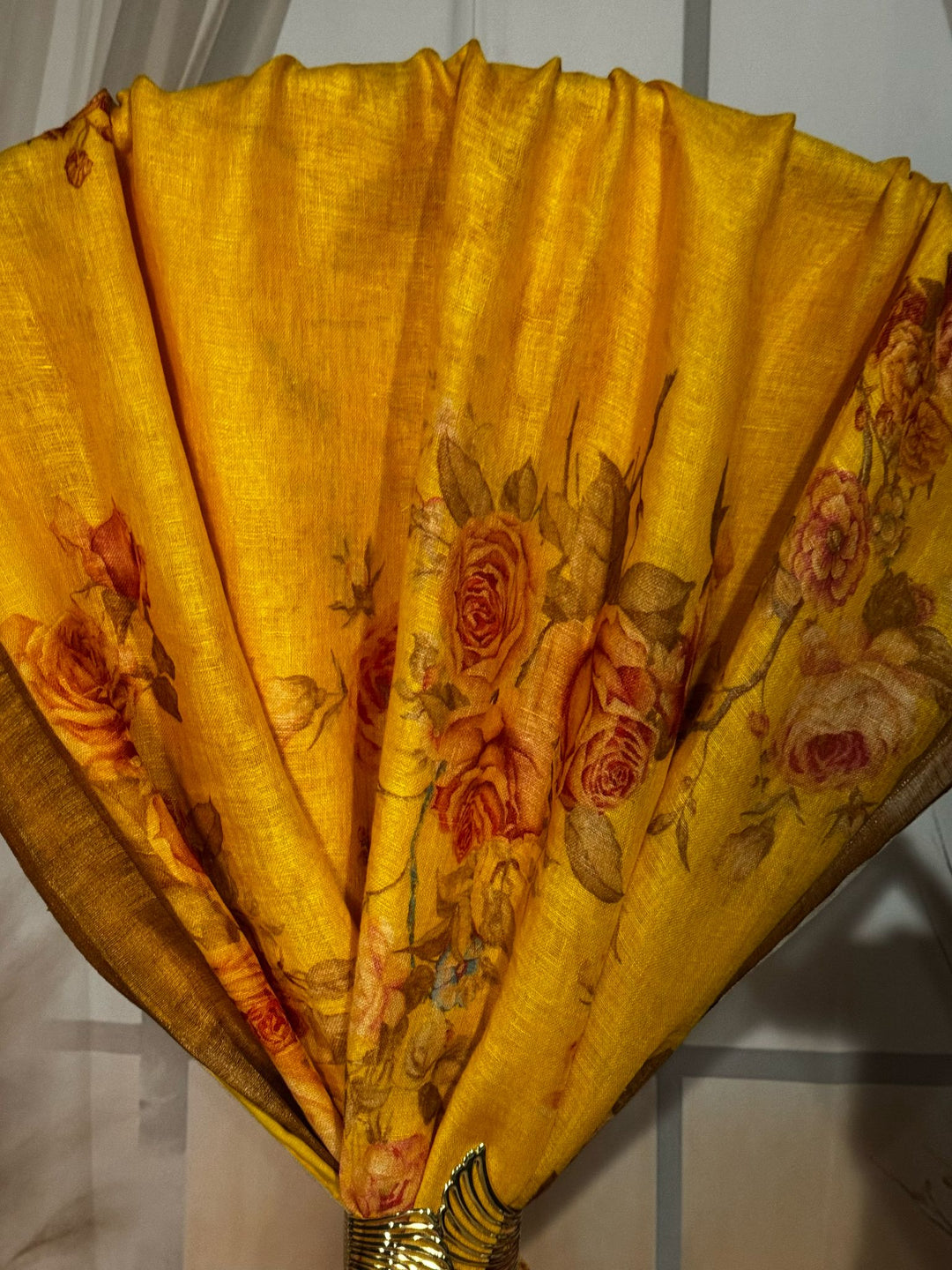 Pure Linen Saree [11517]