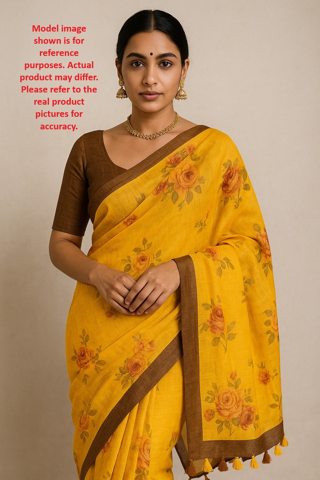 Pure Linen Saree [11517]