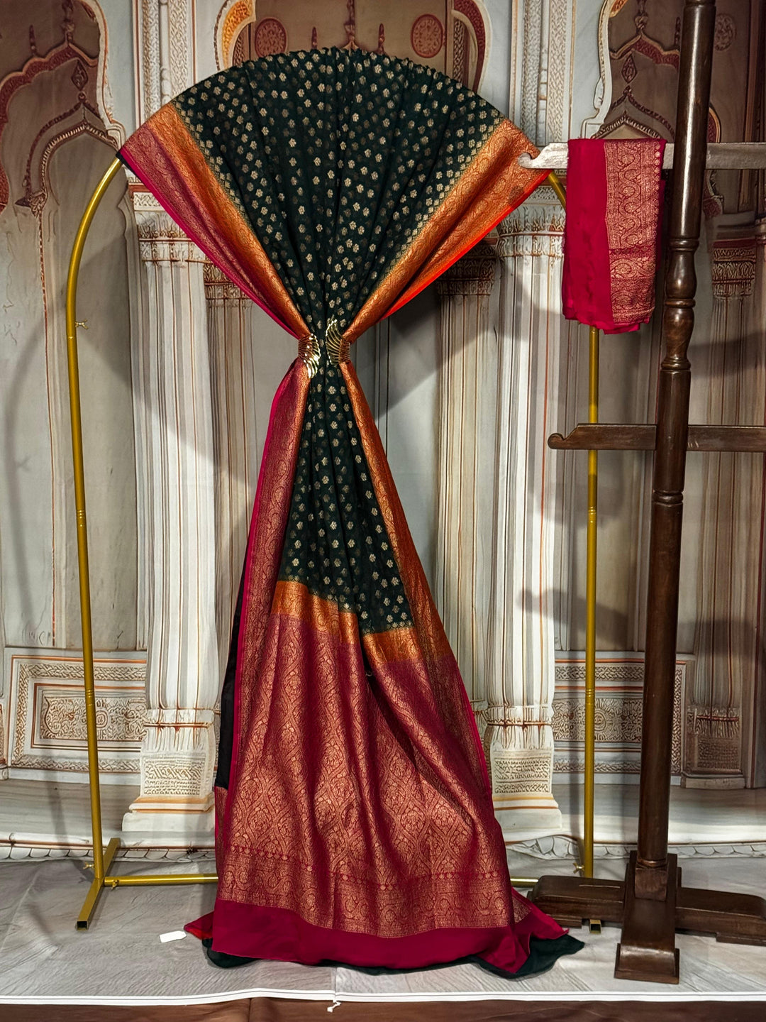 Banarasi Kaddi Georgette with Double Border [11865]