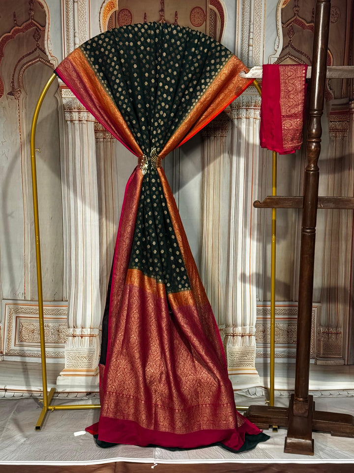 Banarasi Kaddi Georgette with Double Border [11865]