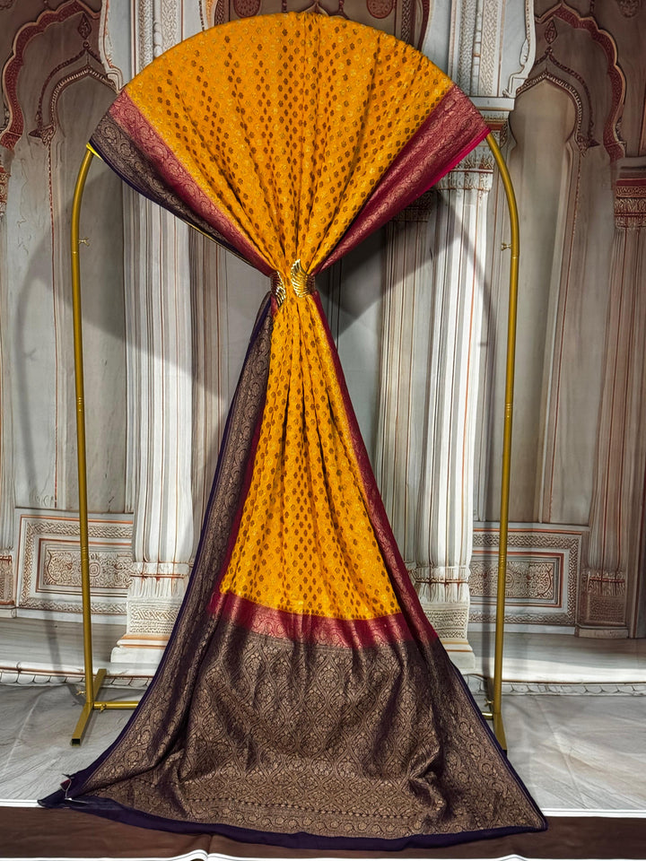Banarasi Kaddi Georgette with Double Border [11865]