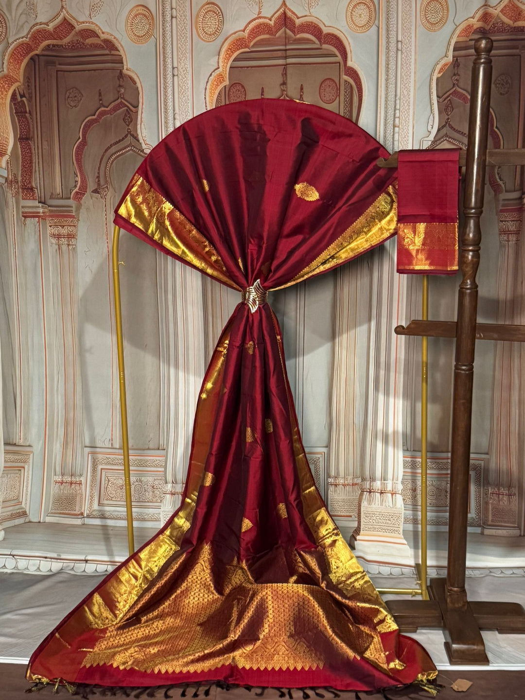 Premium Kanjeevaram:Deep maroon [10482]