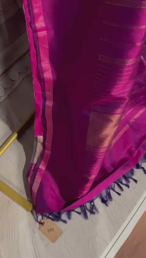 Premium Kanjeevaram: Blue/Purple [12380]