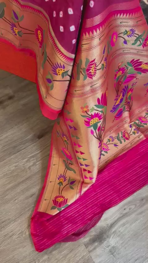 Bandhini Paithani Silk Saree [12673]