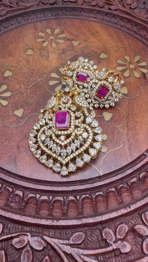 Small Peacock Pendant Set [12021]