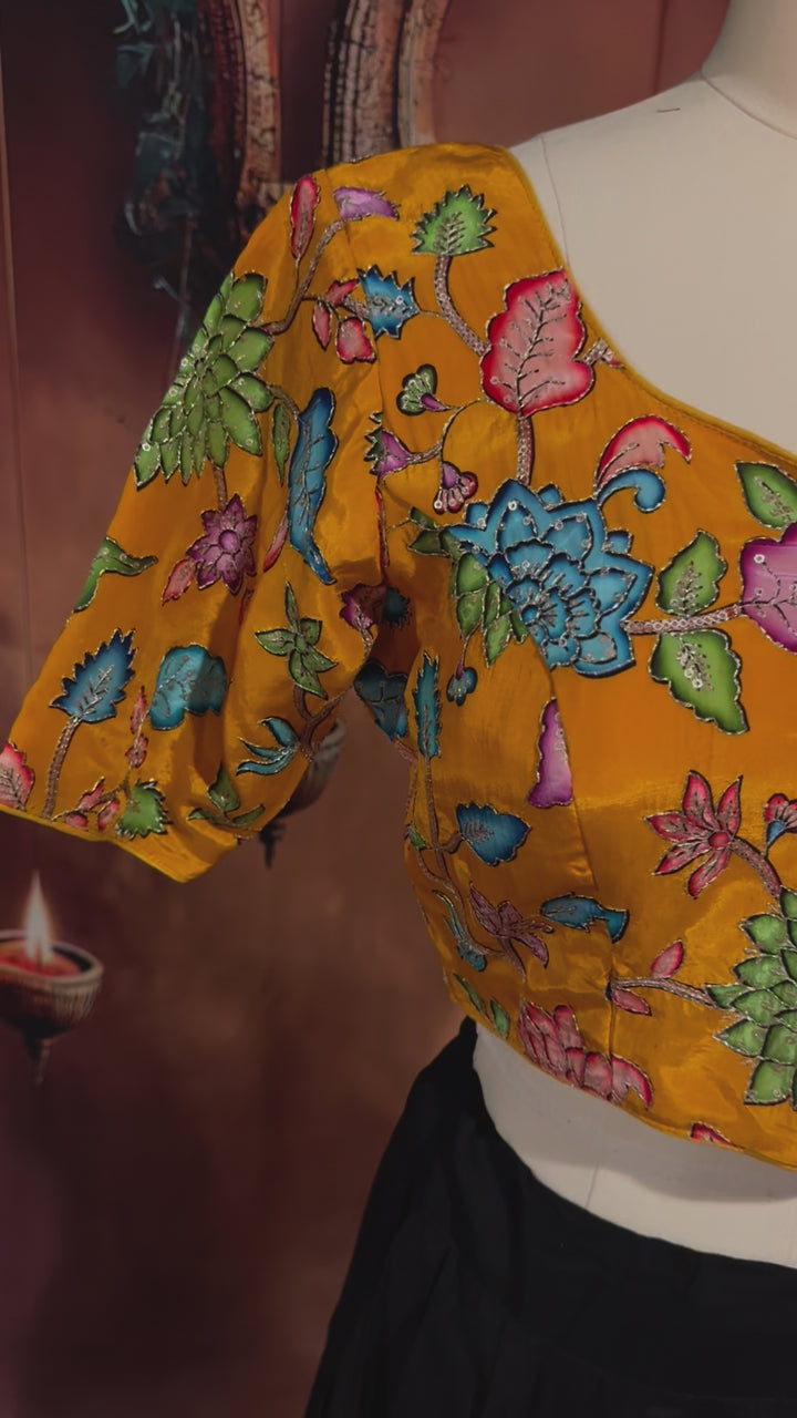 Kalamkari Sequin Blouse [10803]