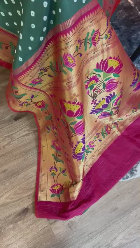 Bandhini Paithani Silk Saree [12673]
