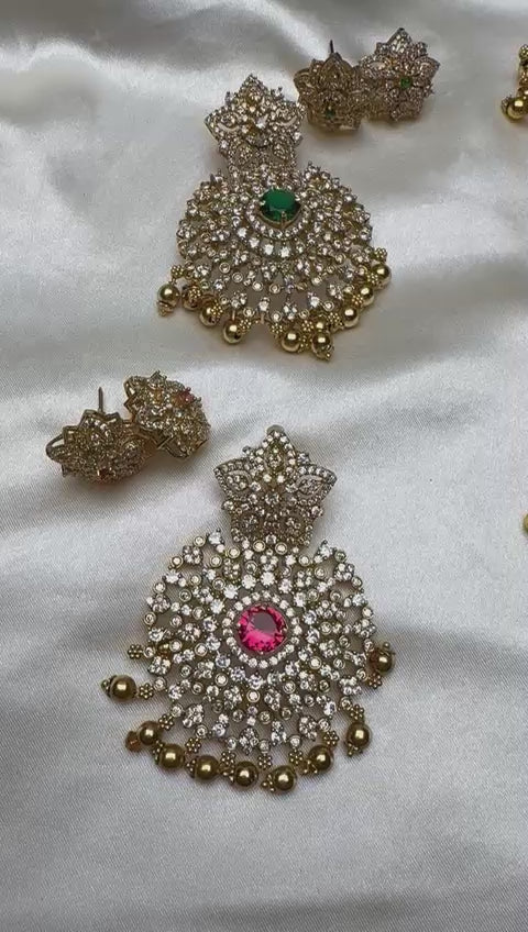Floral Burst Pendant Set [12025]