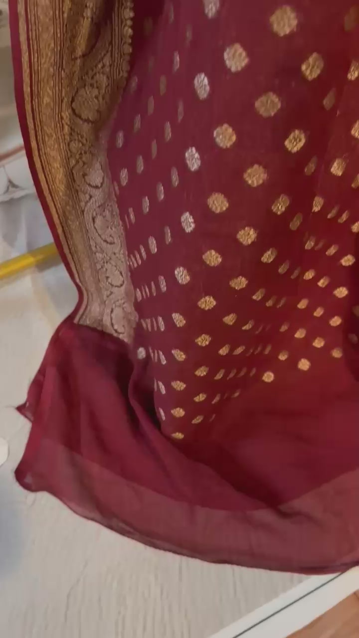 Banarasi Kaddi Georgette Saree [11864]